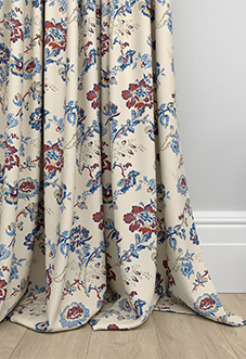 Land & Shore Orchard, Blue Red - Made to Measure Curtains